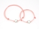 Bracelets Duo Maman et Fille en argent sur cordon
